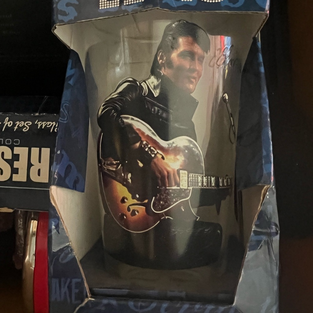 Elvis Presley Black and Brown Mug
